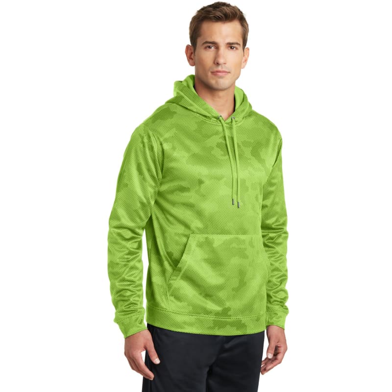 Sport-Tek Sport-Wick CamoHex Fleece Hooded Pullover. 9