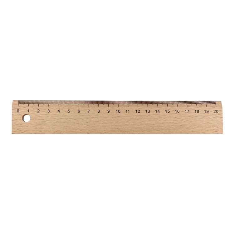Wood Ruler 20cm 2