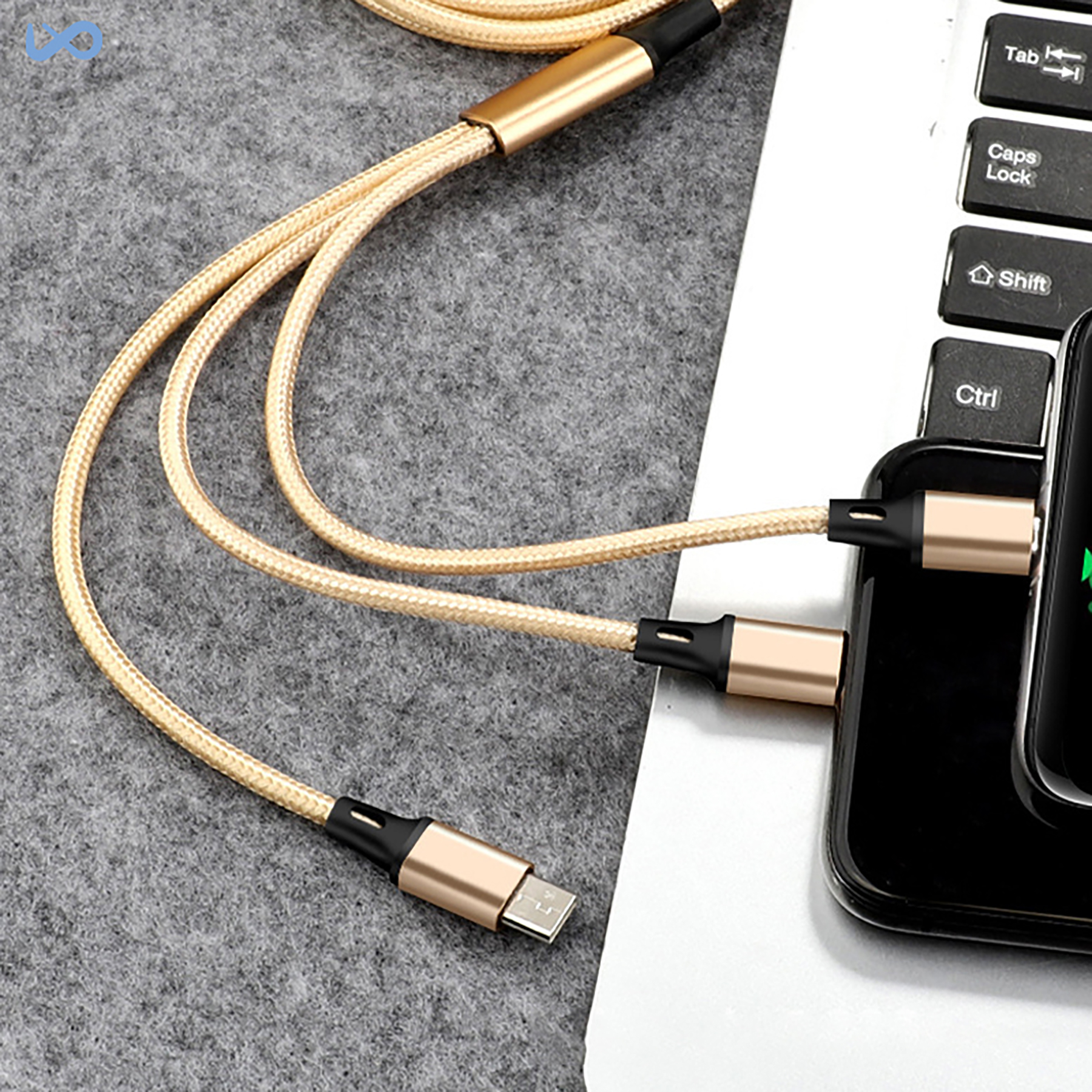 2A 3-in-1 Multi-Device Charging Cable 5