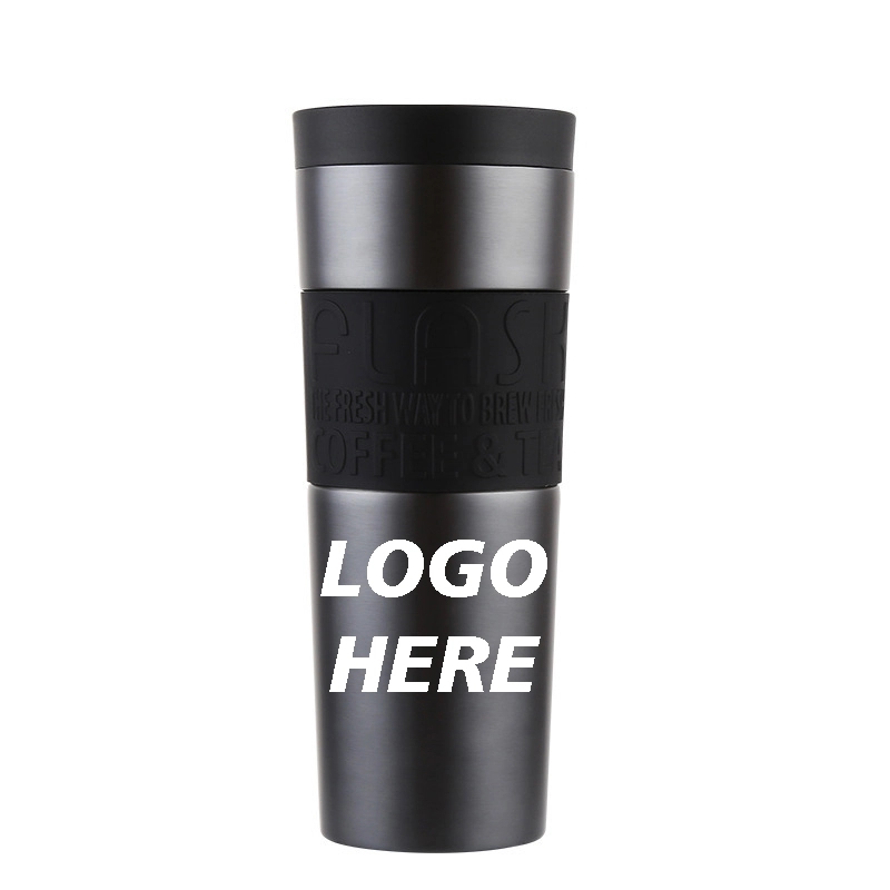 20 oz Stainless Steel Travel Coffee Mug With Silicone Sleeve 8