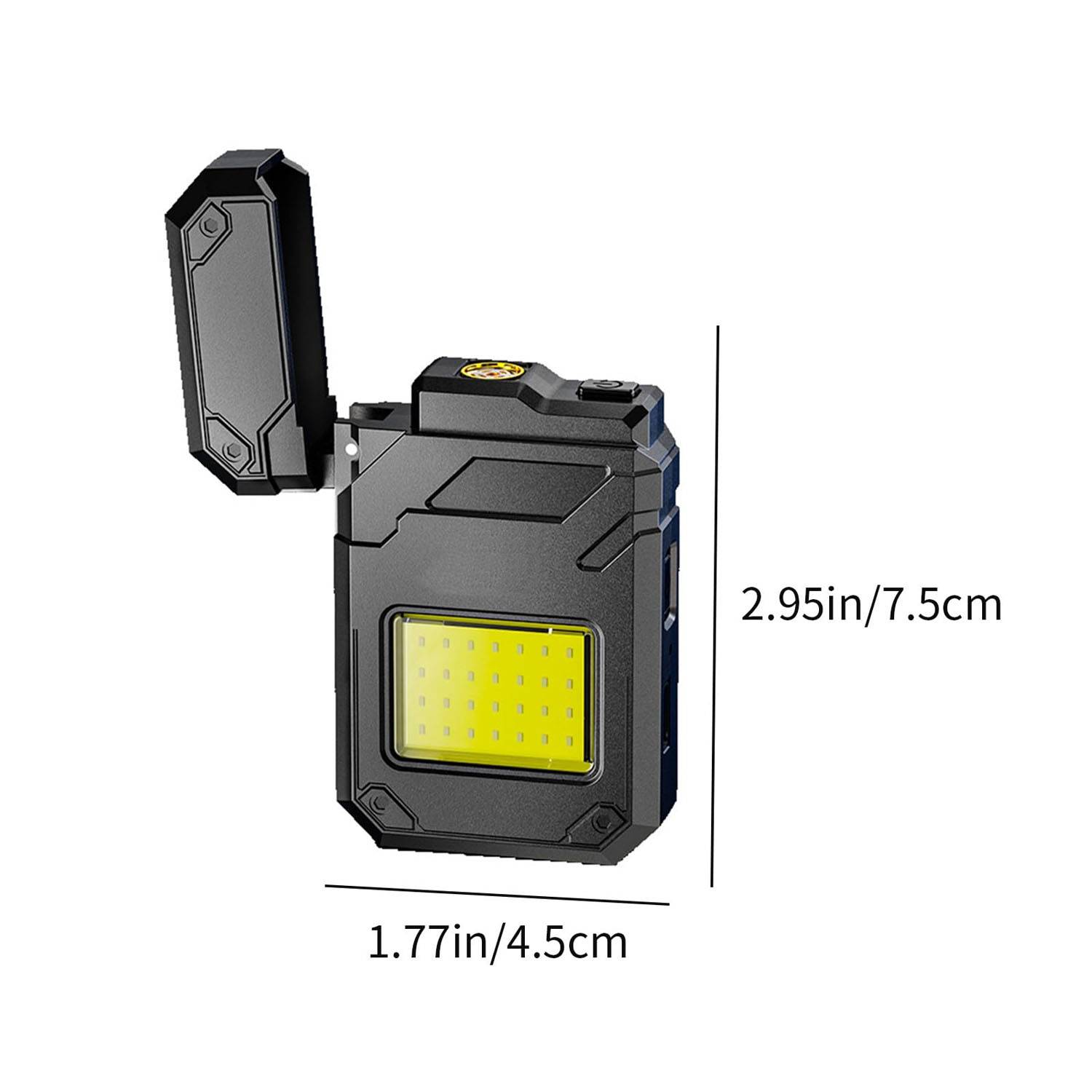 Rechargeable Waterproof Lighter w/ LED Flashlight 3