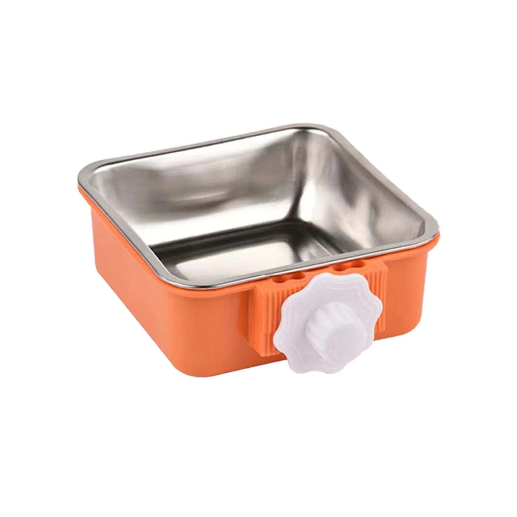 Stainless Steel Removable Hanging Pet Bowl 1