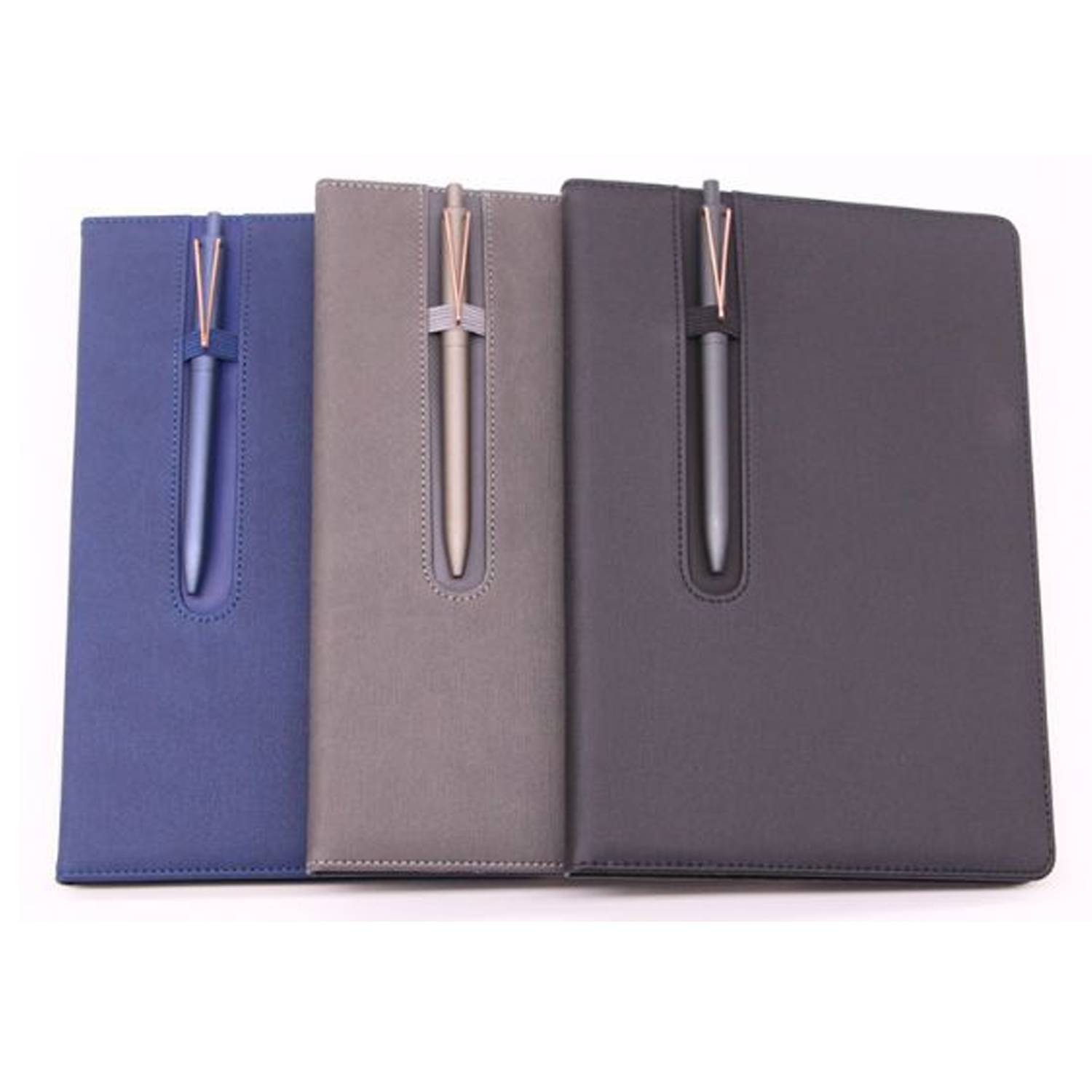 B5 Simple PU Notebook with Pen Slot for Office Use 2