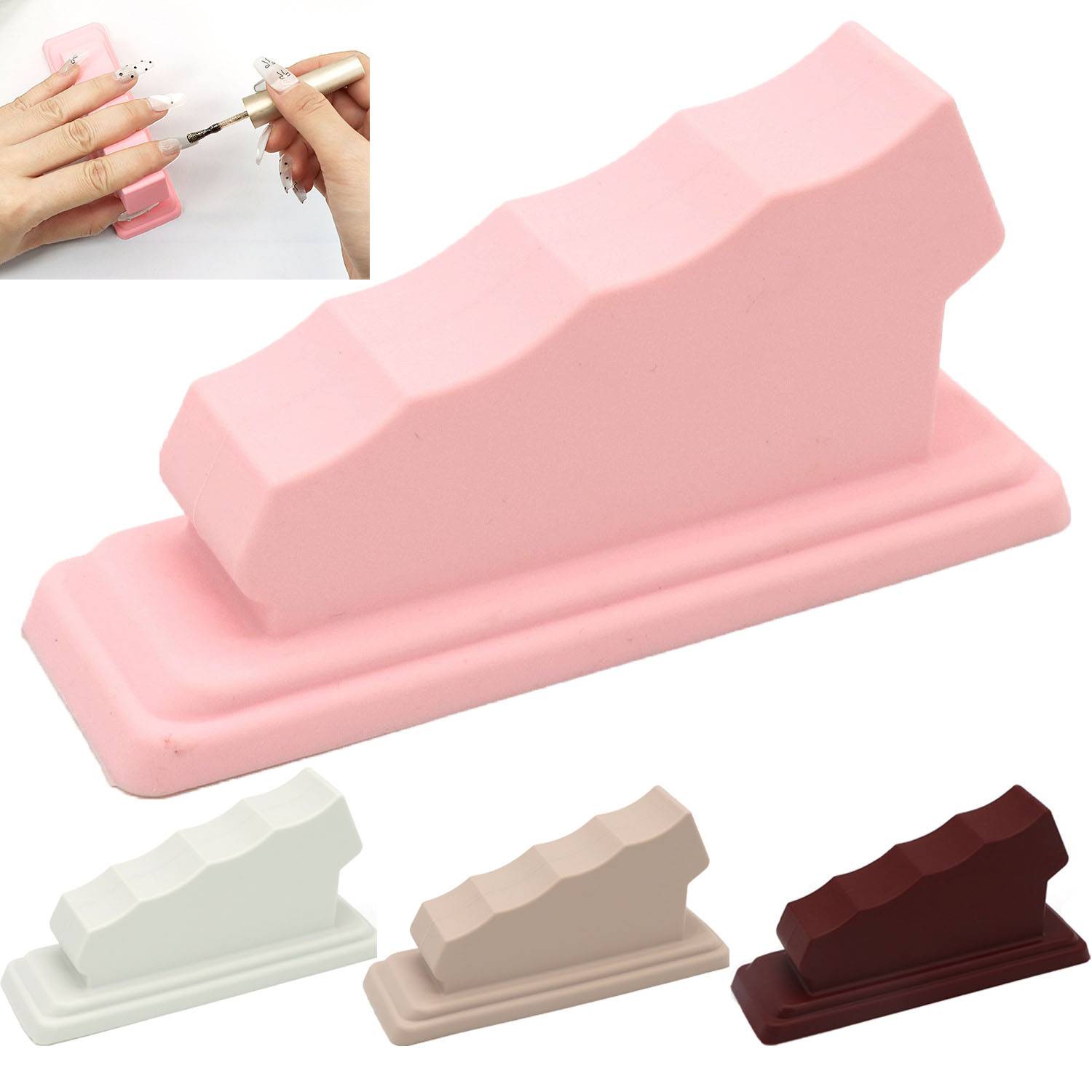 Manicure Finger Stand Silicone Holder for Nail Practice 5