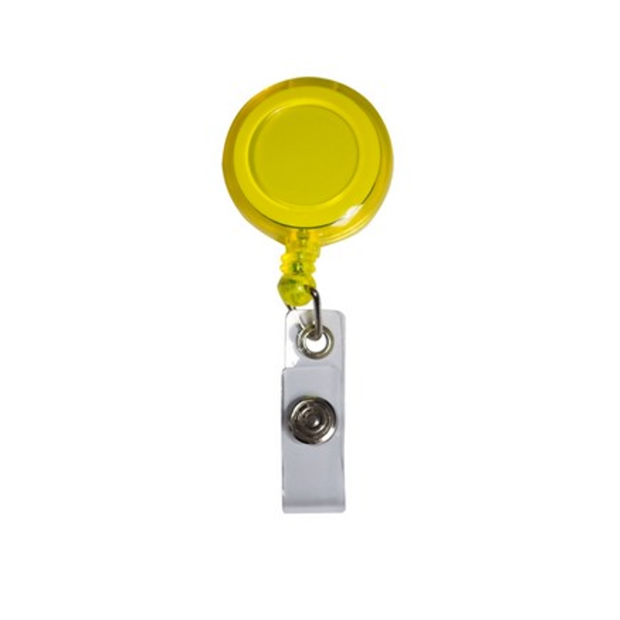 Epoxy Dome Retractable Round Badge Reel Holder w/ Belt Clip 13