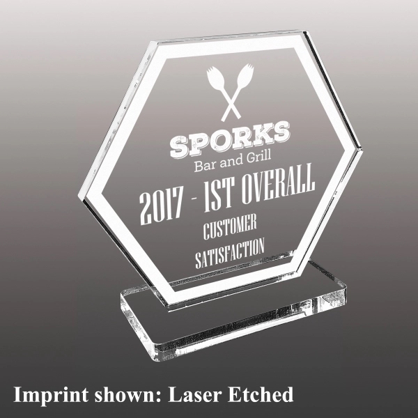 Stock Acrylic Award - Laser Etched