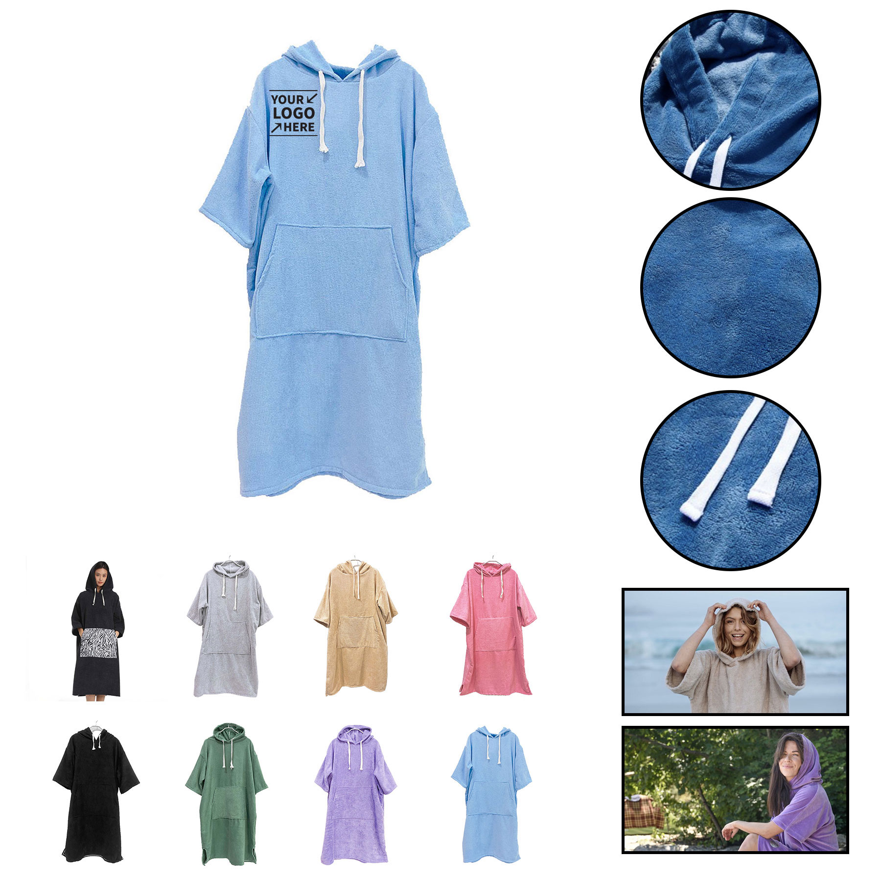 Surf Poncho Changing Robe With Hood 2