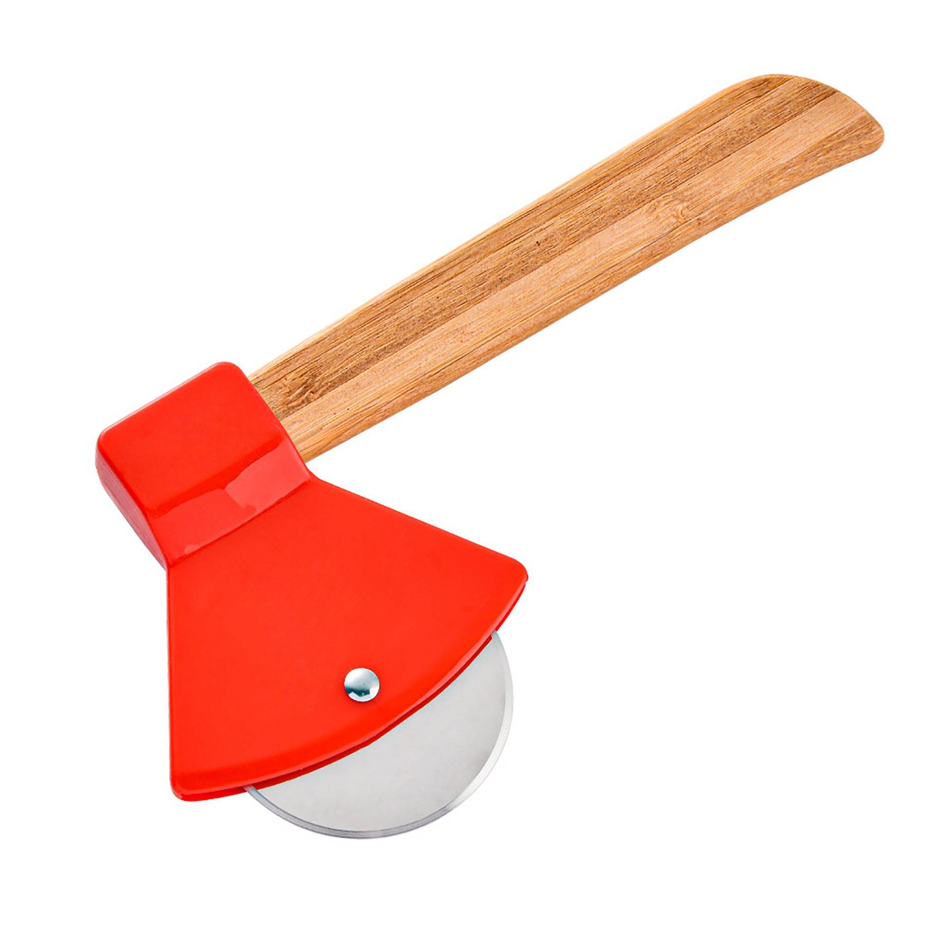 Axe Pizza Cutter with Bamboo Handle 2
