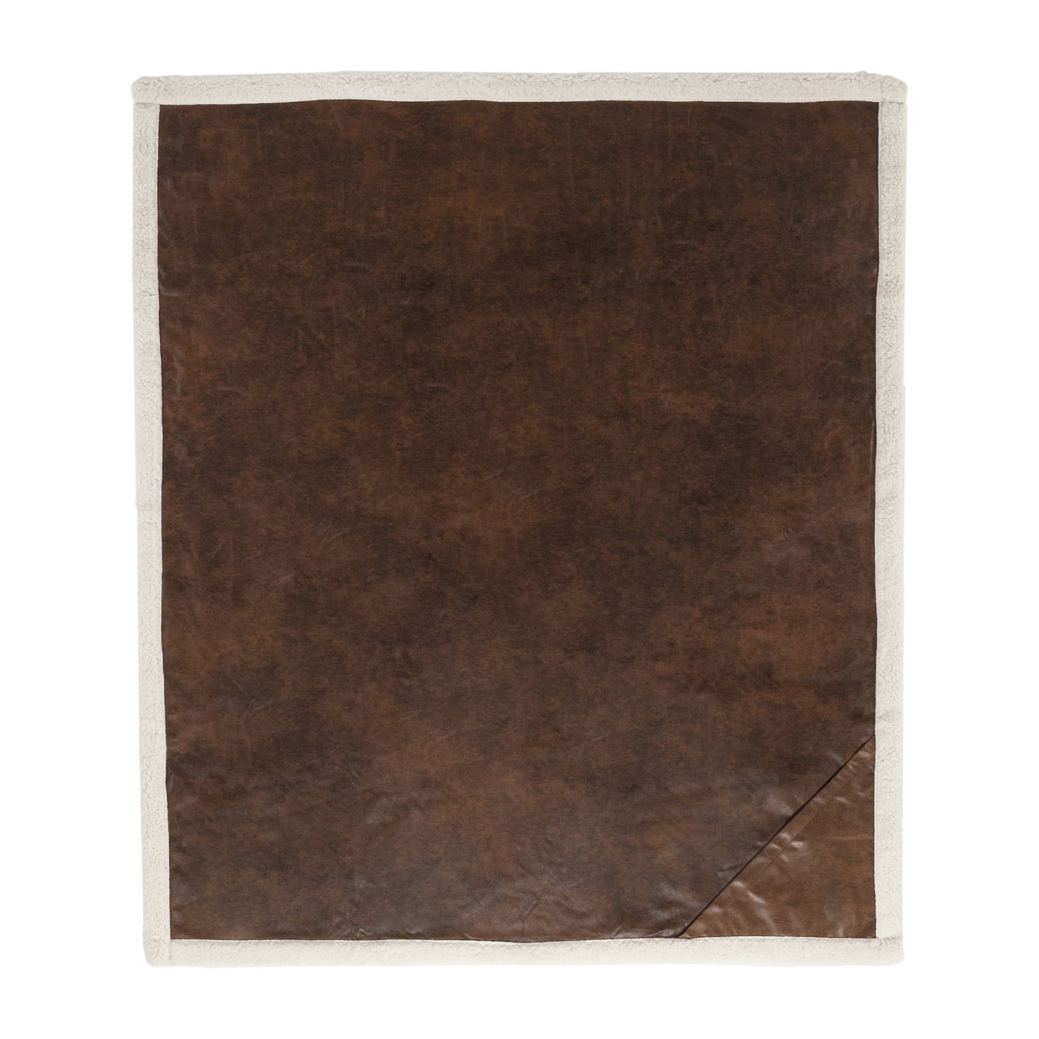 Sherpa Lined Rustic Ranch Throw 1