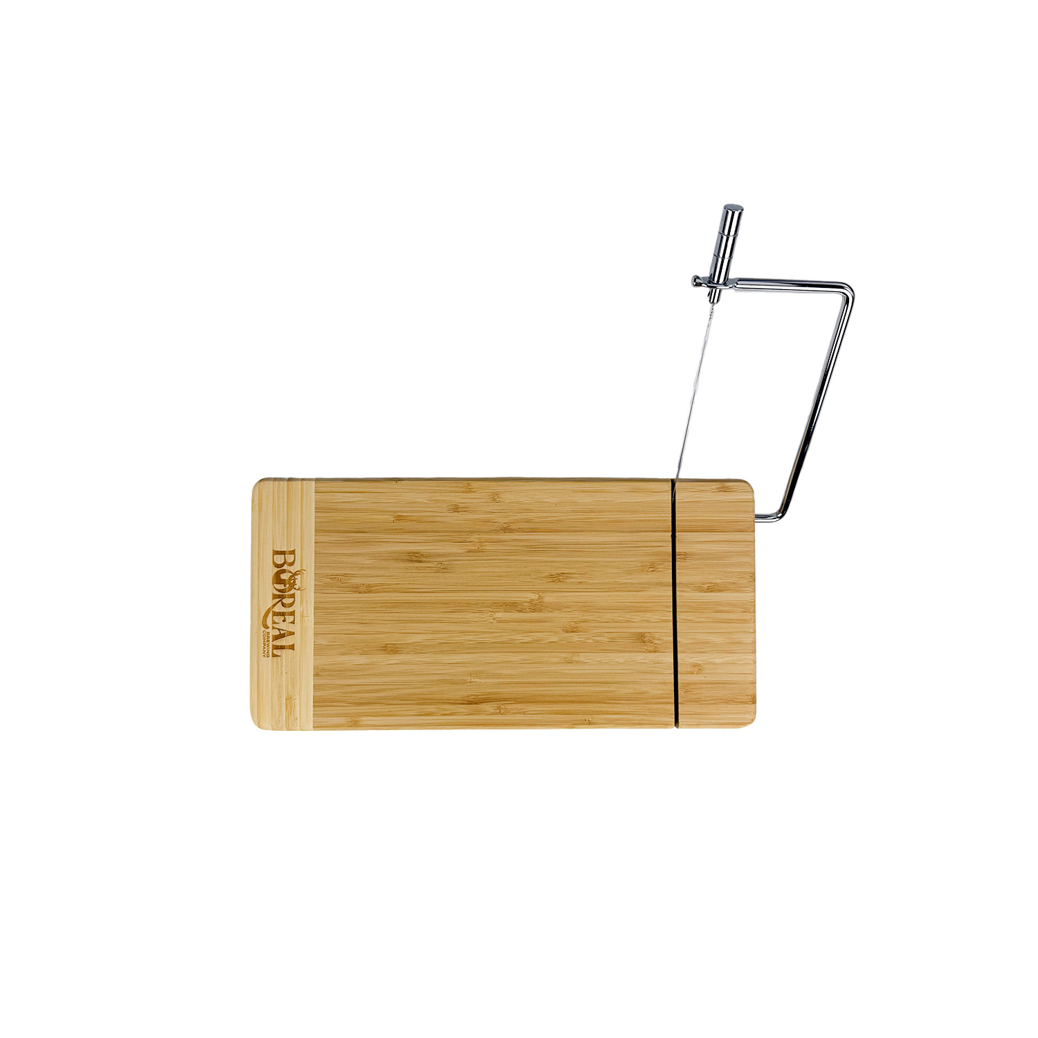 Rectangle Bamboo Cutting board w/ Metal Cheese Cutter 5