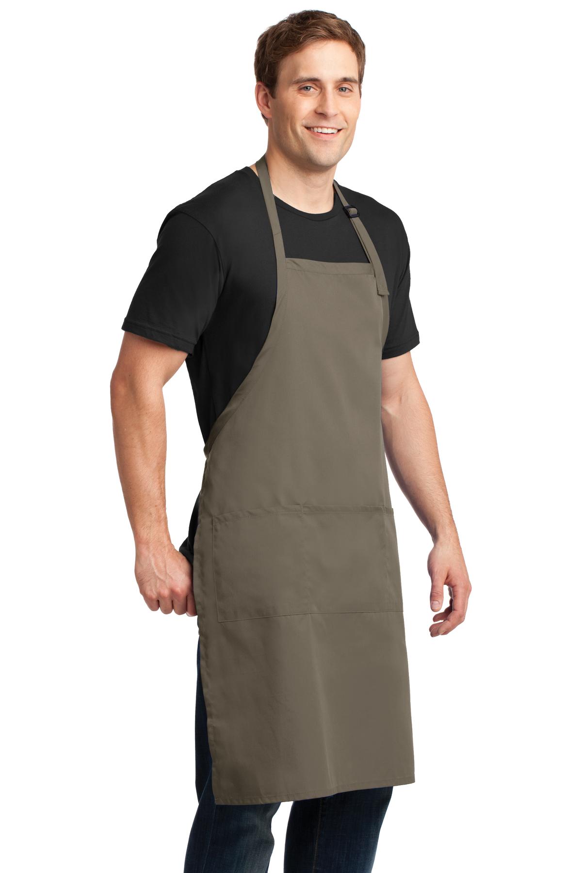 Port Authority Easy Care Extra Long Bib Apron with Stain Release. A700 10