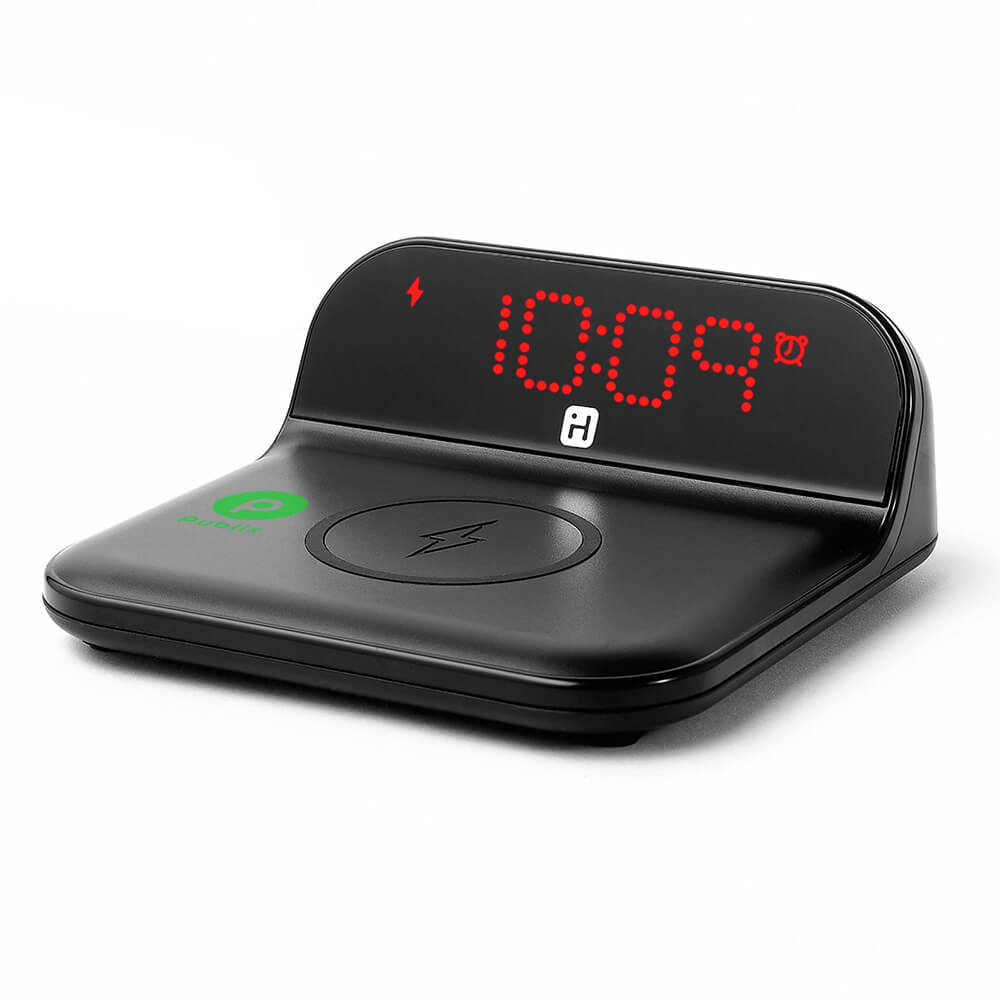 Alarm Clock With Qi Wireless Charger