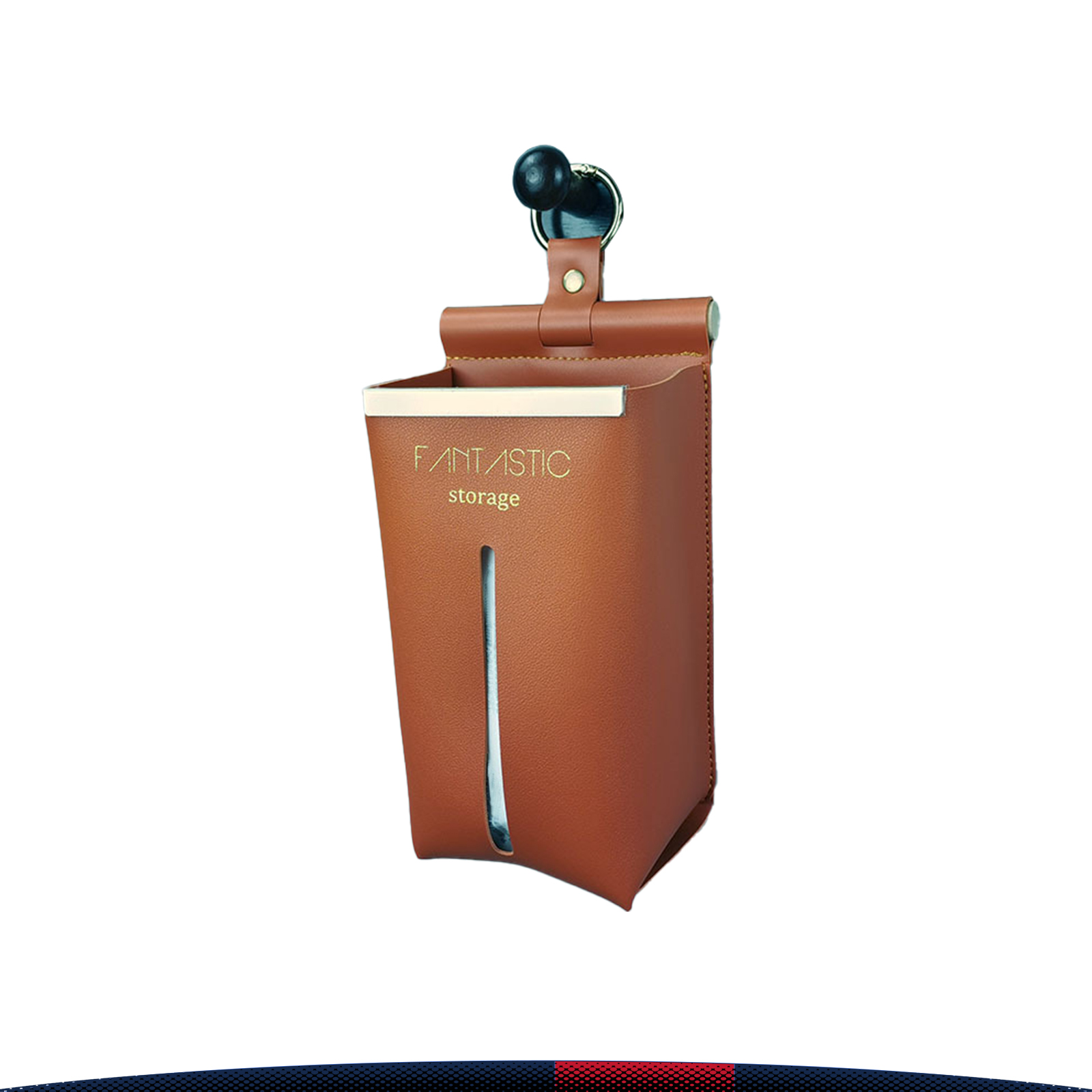 Wall-Mounted PU Leather Tissue Box 12