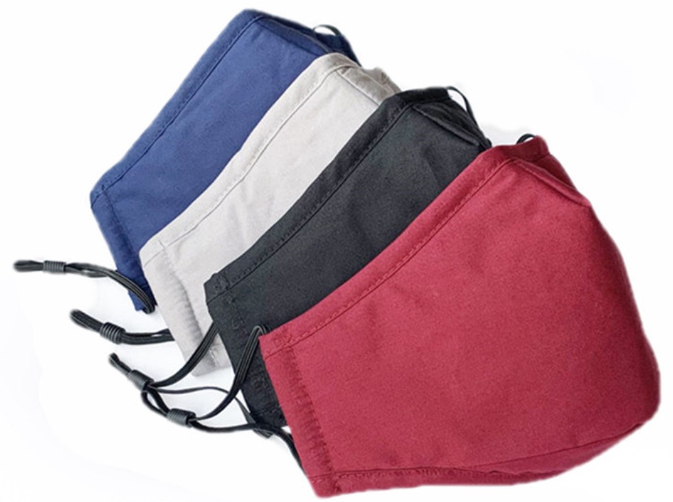 3-Ply Cotton Mask with Filter Pocket 1