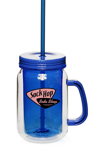 17 oz. Mason Jars with Straw 8