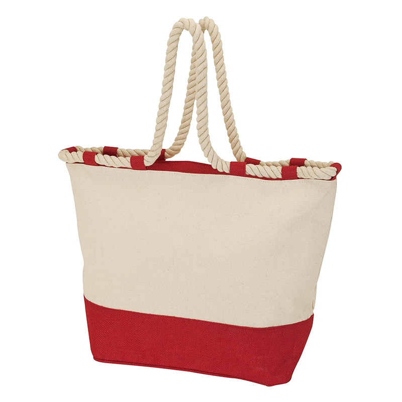 Barcelona Canvas & Jute Tote 5