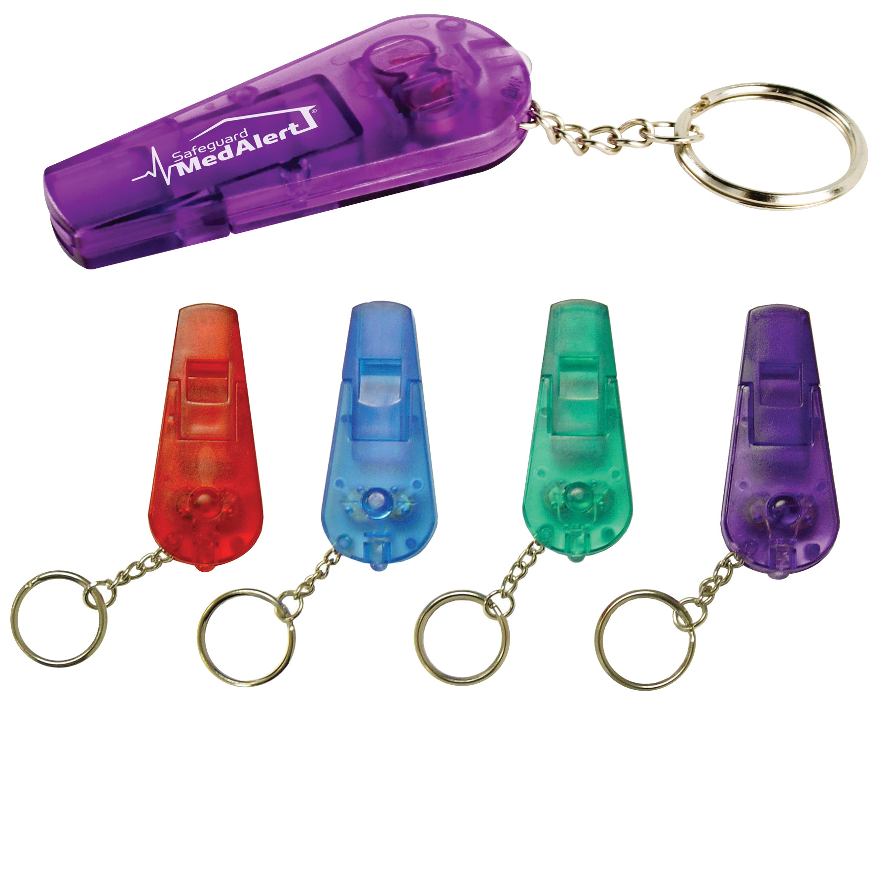 Pocket Red LED Key Light & Whistle 2