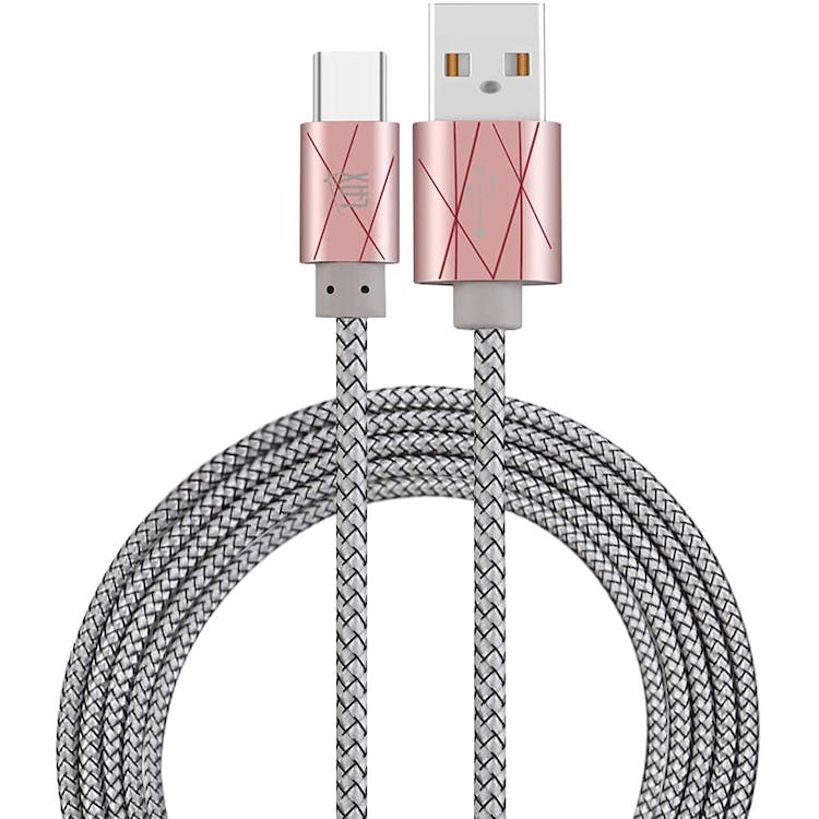 USB Type C to USB - 6' Pink Ribbon 2