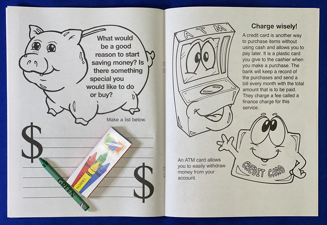 COLORING SET - My Favorite Bank Coloring Book Fun Pack 4