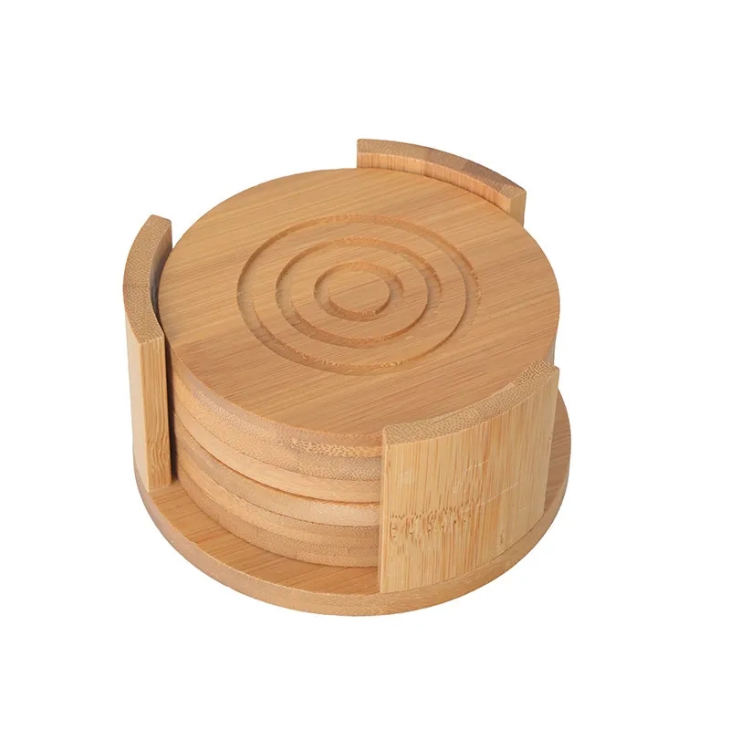 Bamboo Coaster Set 2