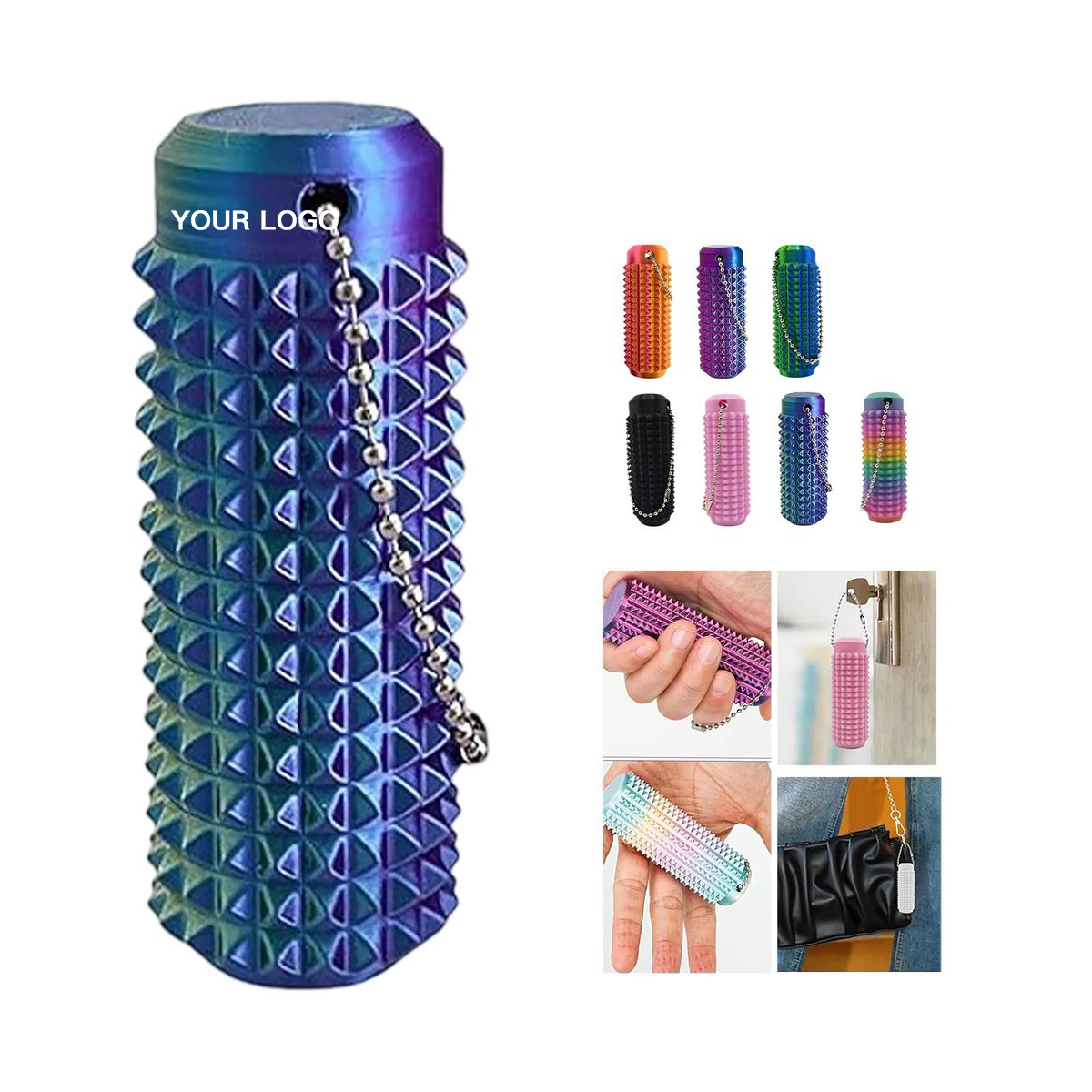Plastic Fidget Toy with Compact Stress Relief Design 9