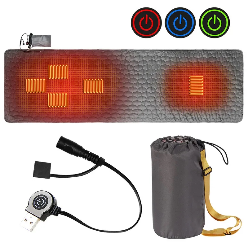 Camping Heated Sleeping Mat with Portable Pouch 4