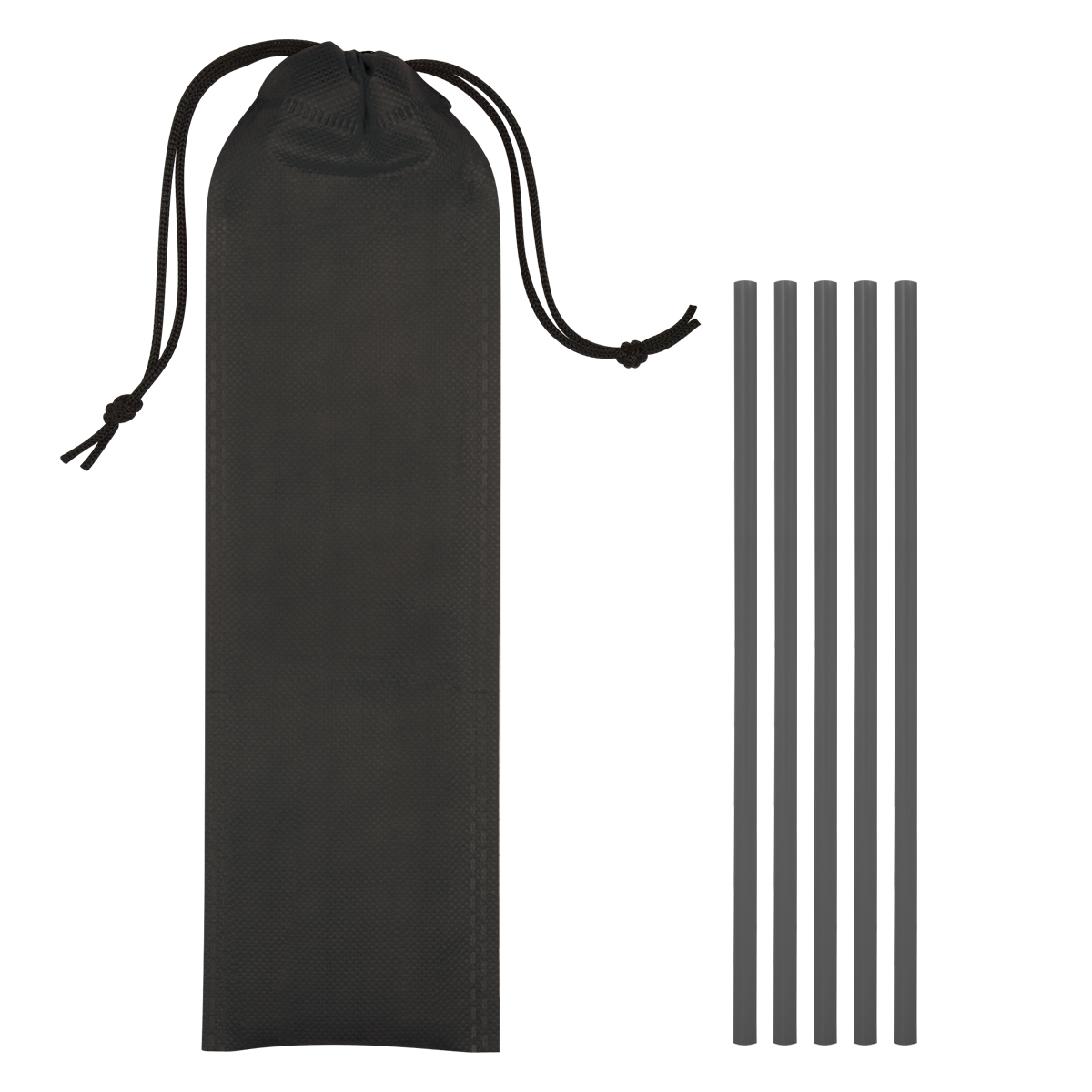 5-Pack On The Go Straws With Pouch 8