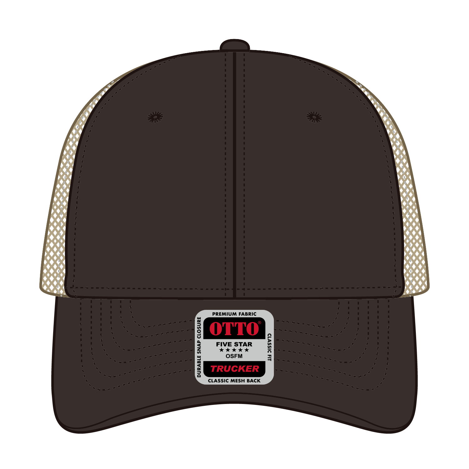OTTO CAP® 6 Panel Low Profile Mesh Back Trucker Hat 248