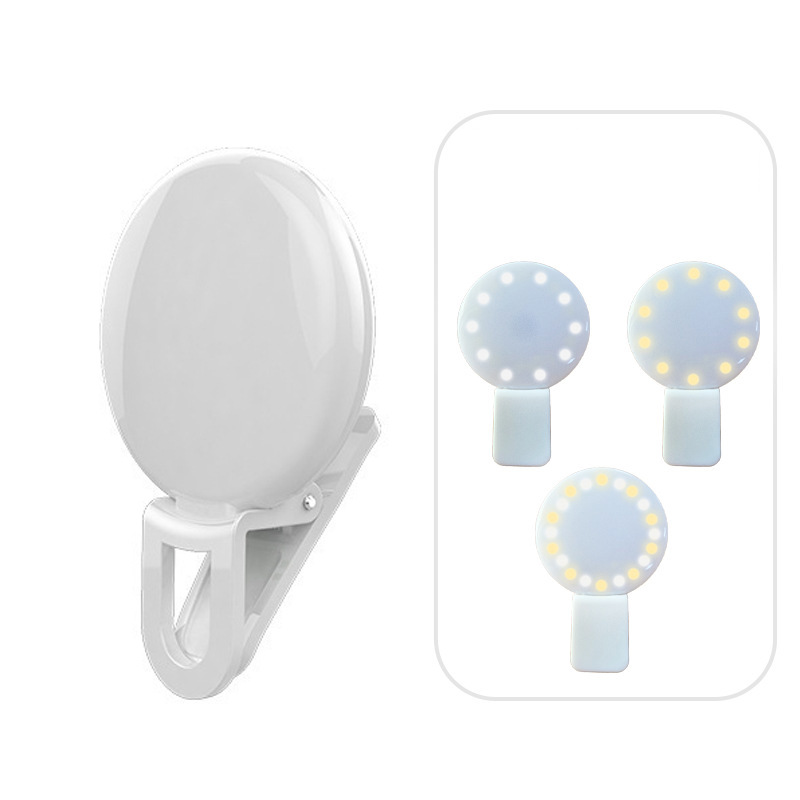 Portable Selfie Ring Led Phone Light With Clip 5