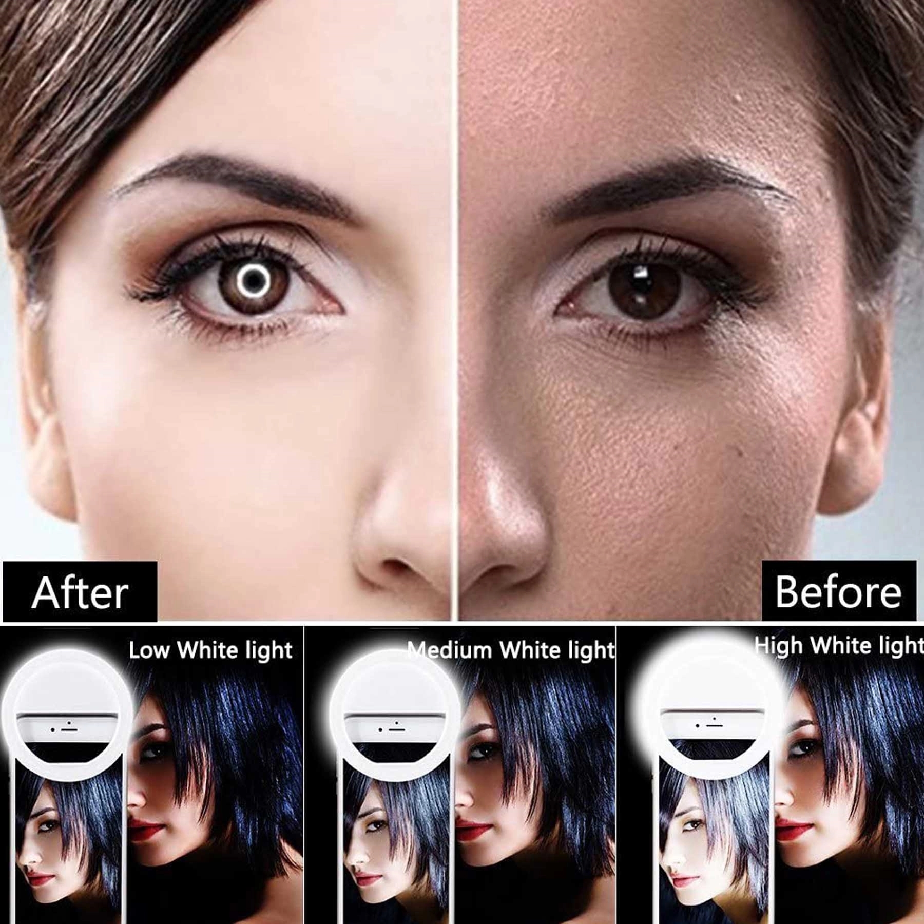 LED Rechargeable Phone Selfie Fill Ring Light 2