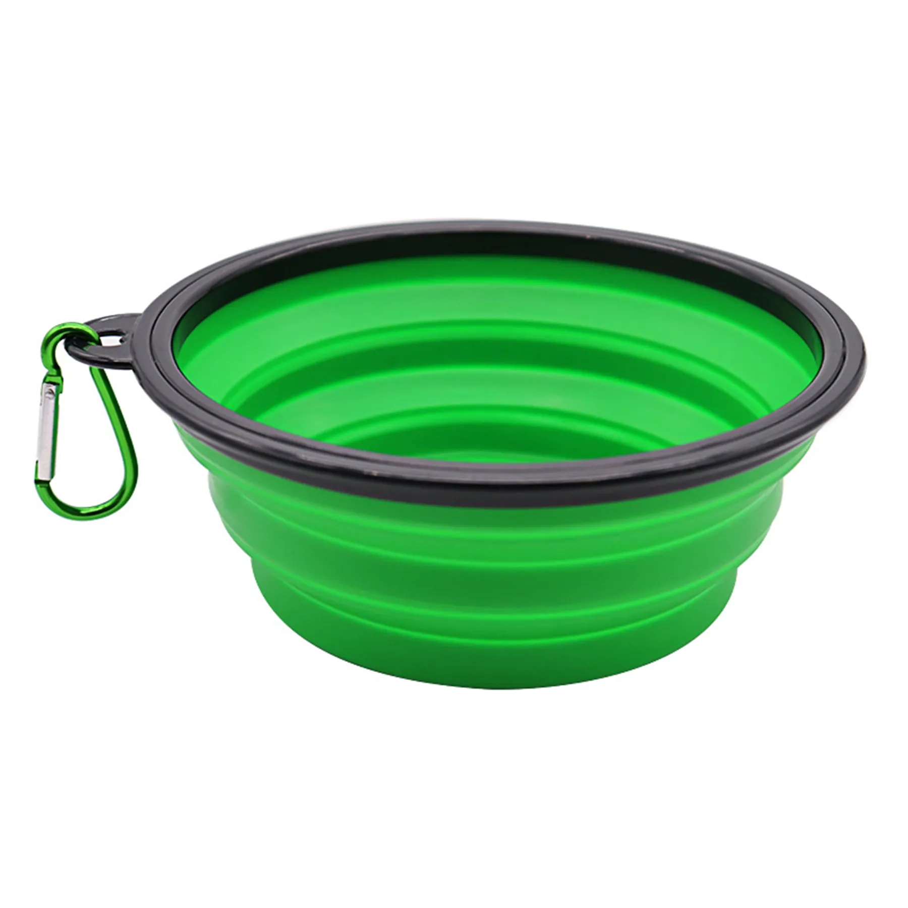 Collapsible Pet Dog Bowls with Carabiner 1