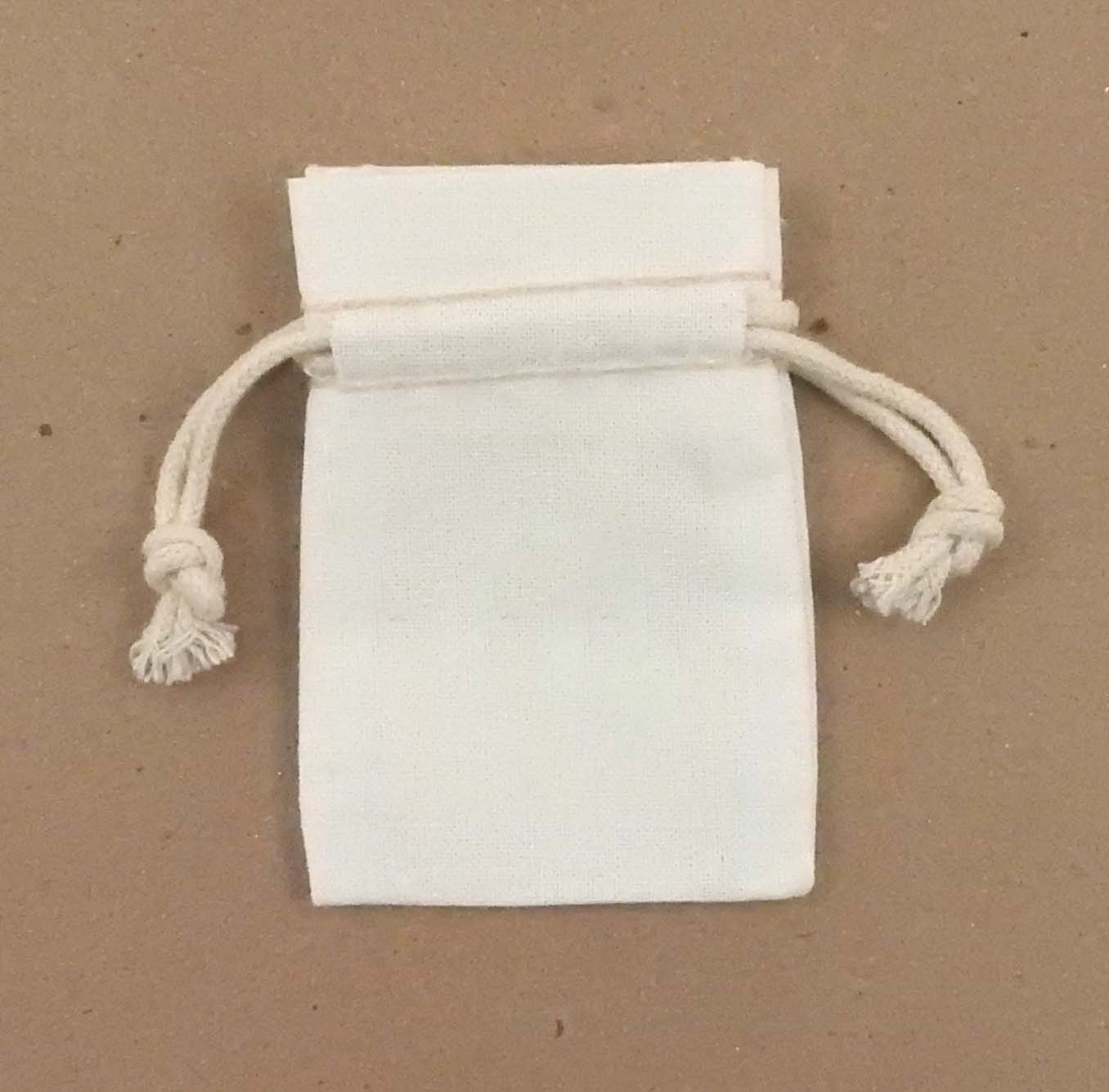 "Duplex" Cotton Double Drawstring Bag 2 X 3" 2