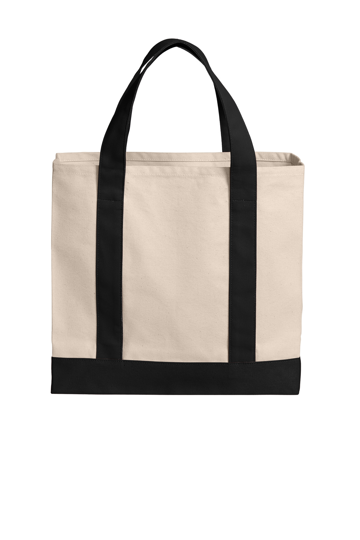 Cotton Canvas Two-Tone Tote