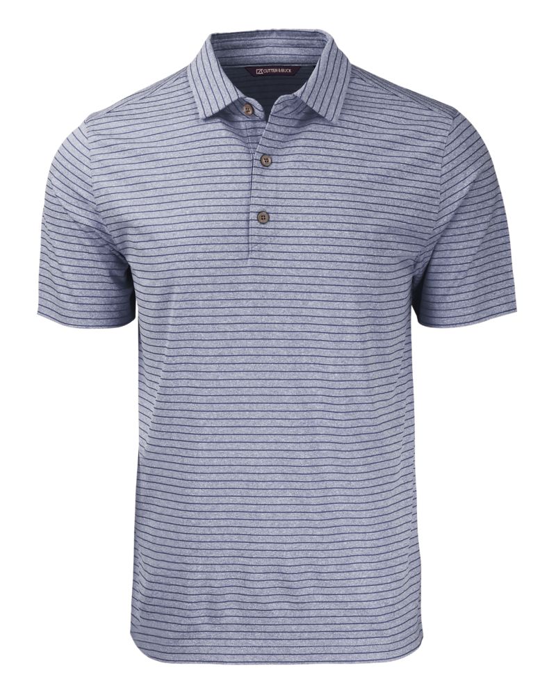 Cutter & Buck Forge Recycled Heather Stripe Four-Way Stretch Mens Big & Tall Polo Big & Tall 42