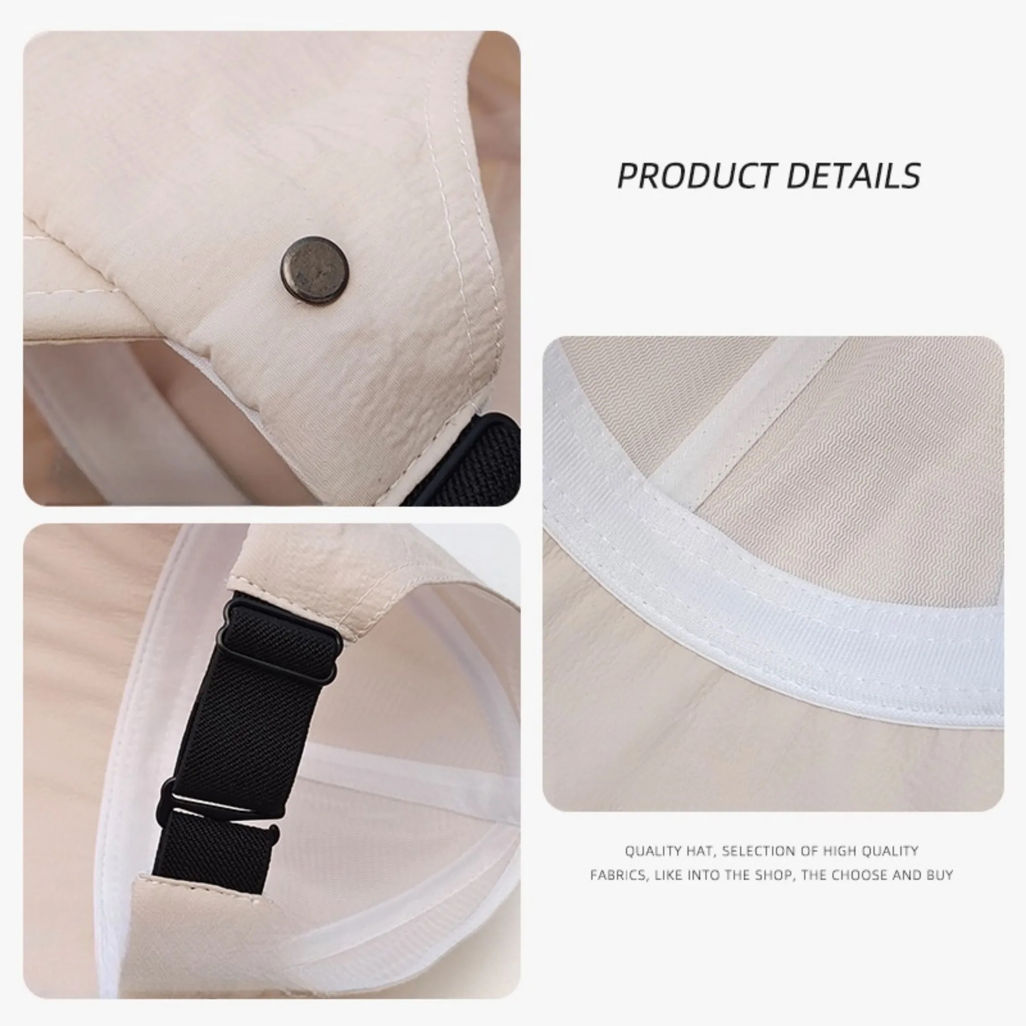 Women's Open Top Baseball Cap With Mask Holder 2