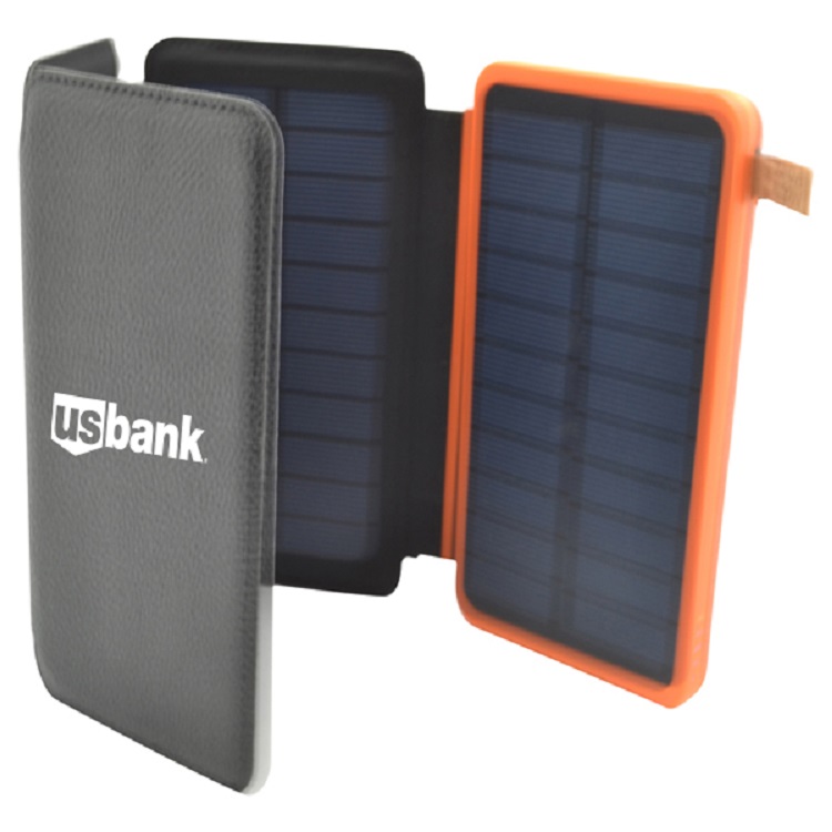 8000mAh 4 Solar Panel Power Bank W/Torch 21