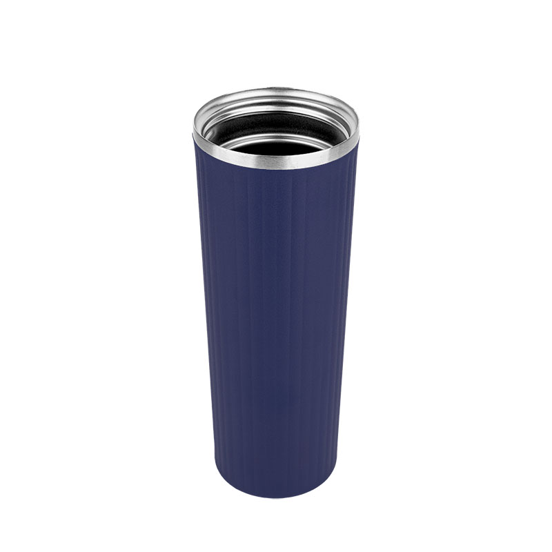 18 Oz Double Wall Stainless Steel Ridged Tumbler 3