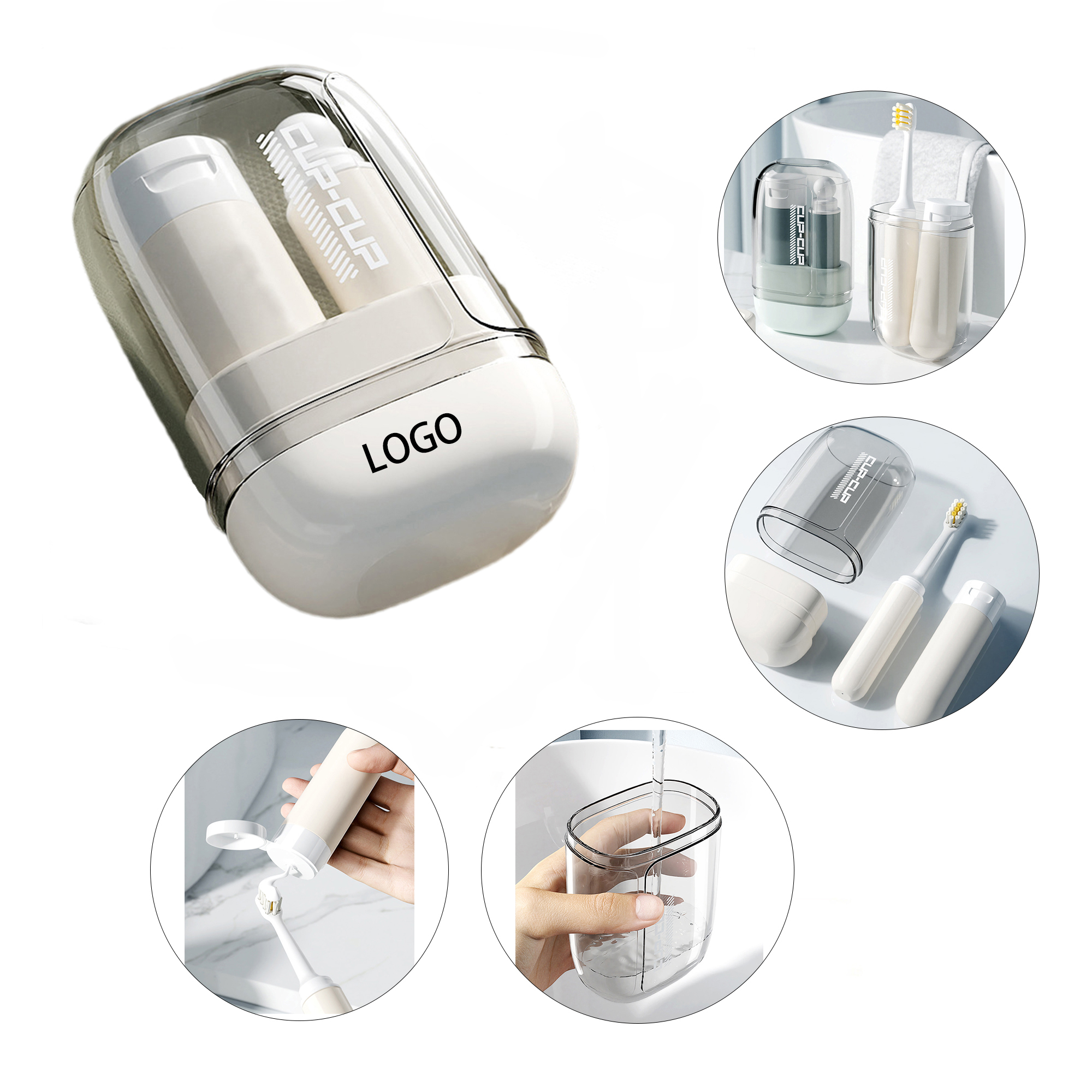 Portable Travel Wash Folding Toothbrush Set MOQ 10pcs 4