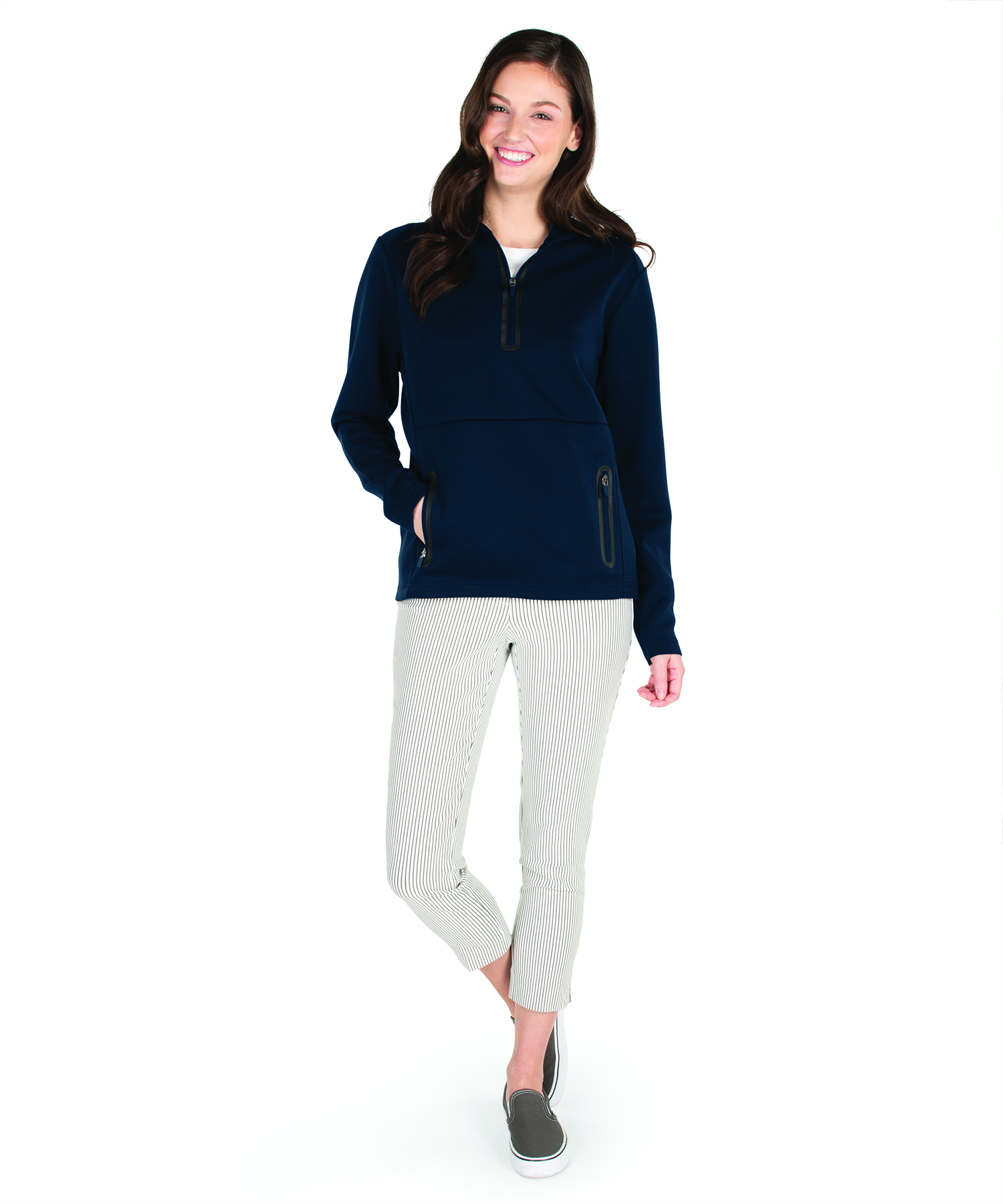 Seaport Quarter Zip Hoodie, custom hoodie or sweatshirt with logo imprint 10