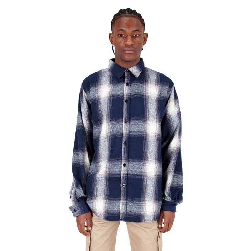 Shaka Wear Men's Plaid Flannel Overshirt 23