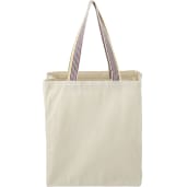 Rainbow Recycled 6oz Cotton Grocery Tote 8