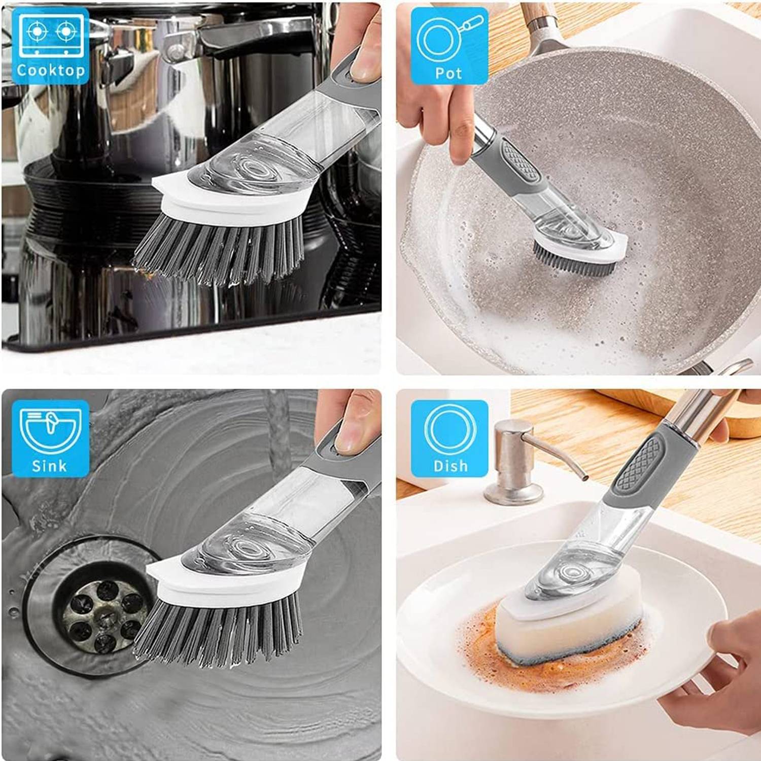Kitchen Dish Cleaning Brush 3