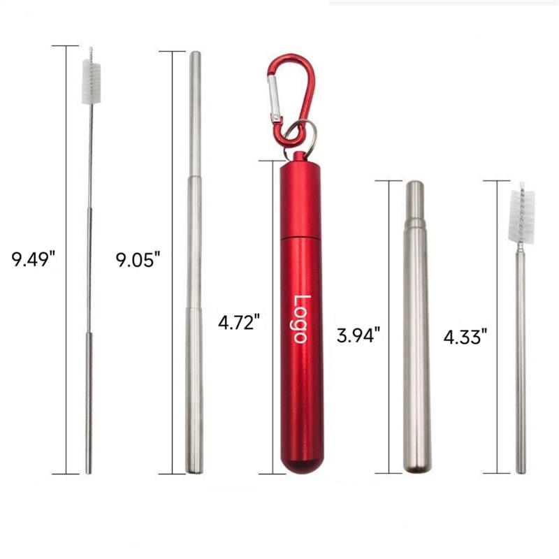 Reusable Folding Straw W/ Metal Case 2