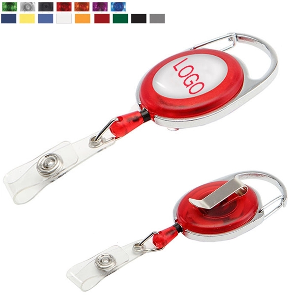 Carabiner Clip Retractable Badge Holder 3