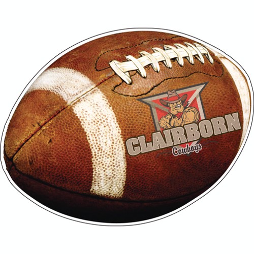Custom 3.5" x 4.5" Football Car Magnet 3