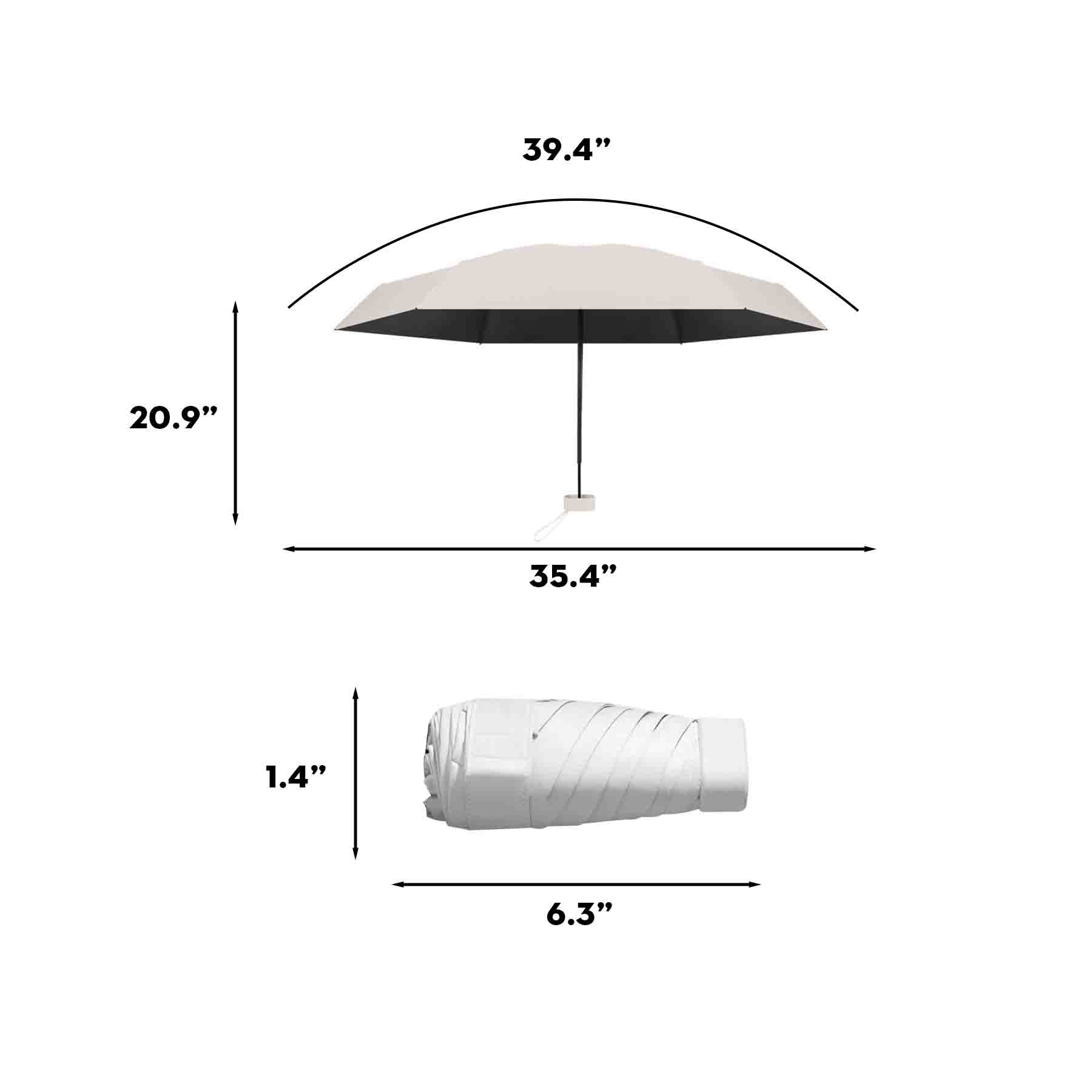 6 Bone Mini Folding Capsule Umbrella 8
