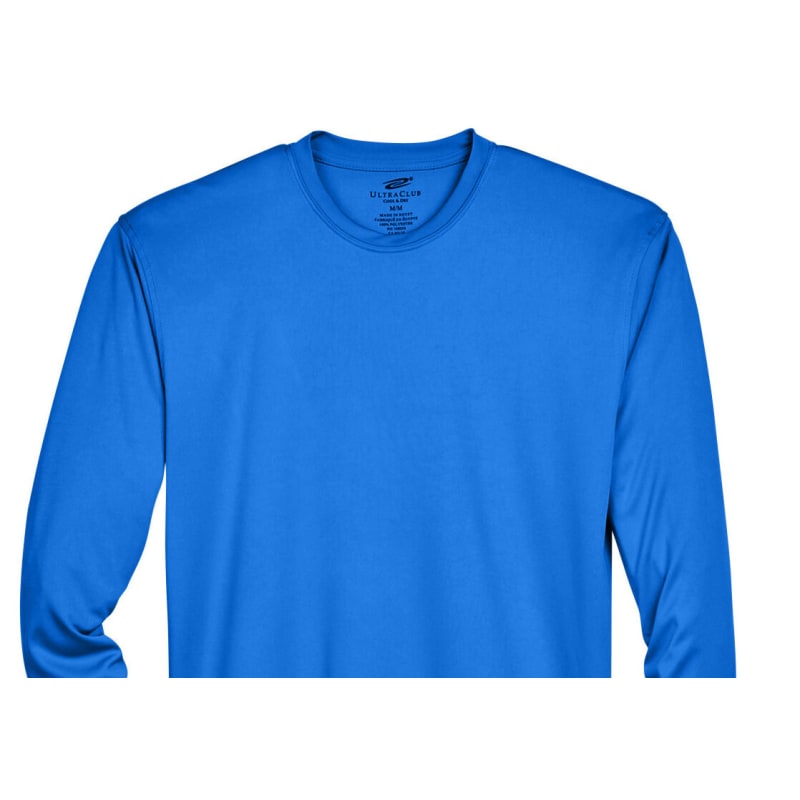 UltraClub Adult Cool & Dry Sport Long-Sleeve Performance Interlock T-Shirt 71