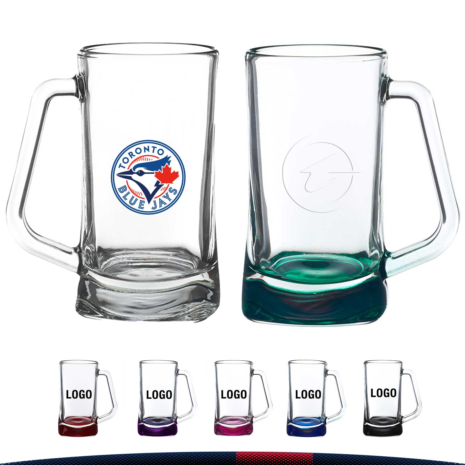 16 oz. Niro Glass Beer Mugs 5