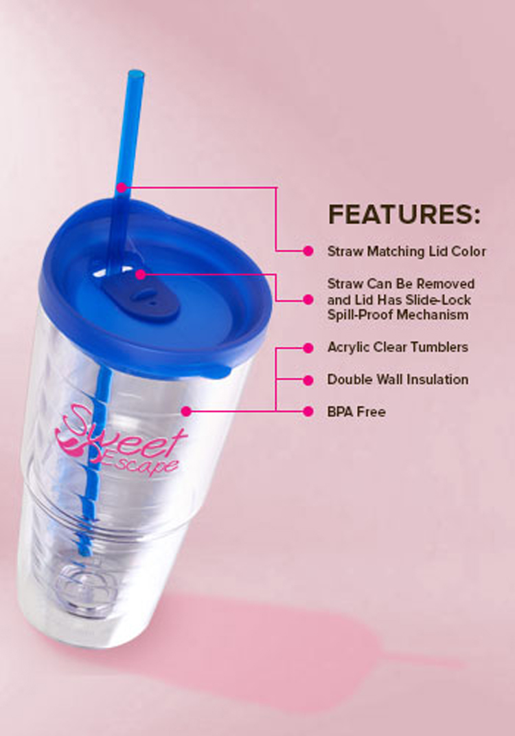 24 oz Double Wall Solid Orbit Tumbler 3