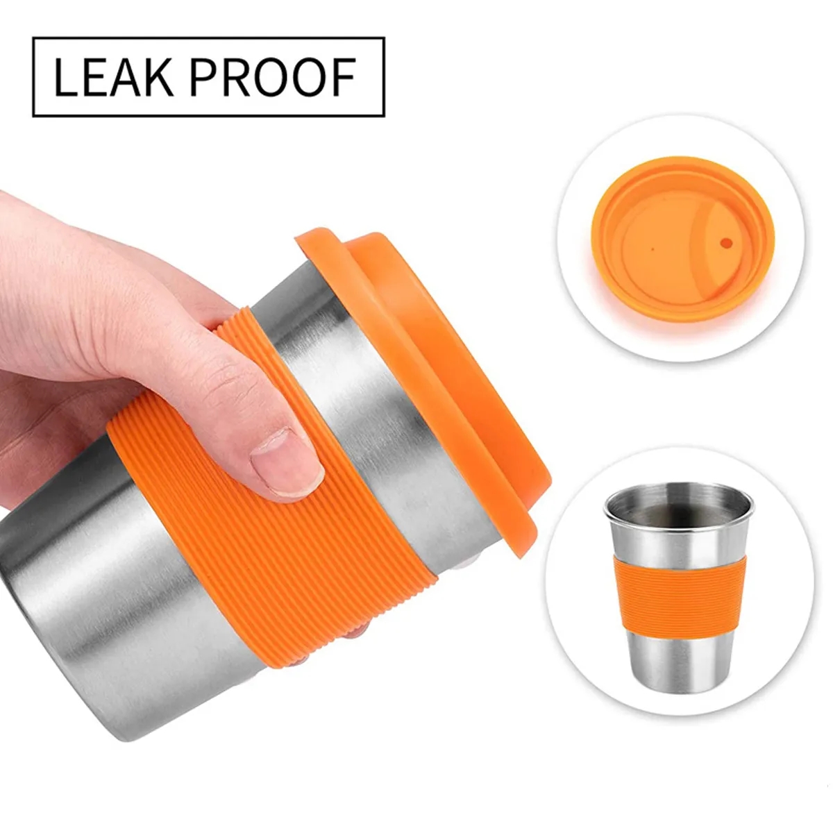 12/17 Oz. Stainless Steel Drinking Cup Beer Tumblers 3